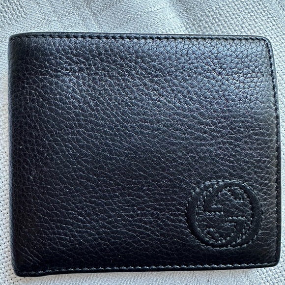 Gucci Other - GUCCI GG Men’s Calfskin Leather Wallet Black